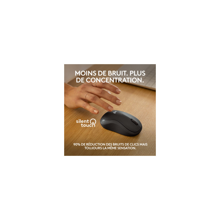 Logitech Silent M240 - Souris Bluetooth Graphite, 4000 dpi, silencieus