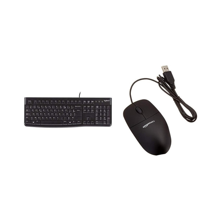 Logitech Business K120 - Clavier USB français, silencieux et résista