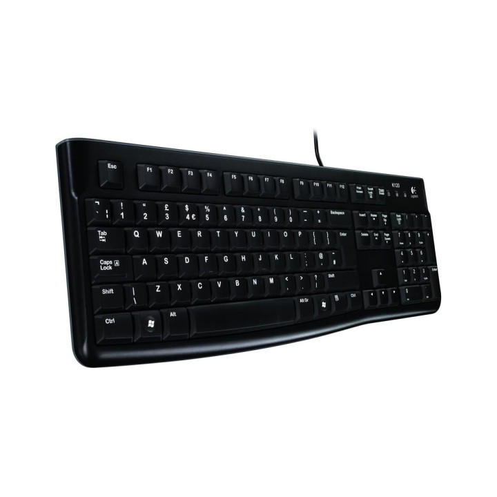 Logitech Business K120 - Clavier USB français, silencieux et résista