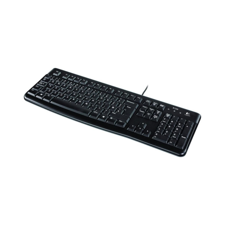 Logitech Business K120 - Clavier USB français, silencieux et résista