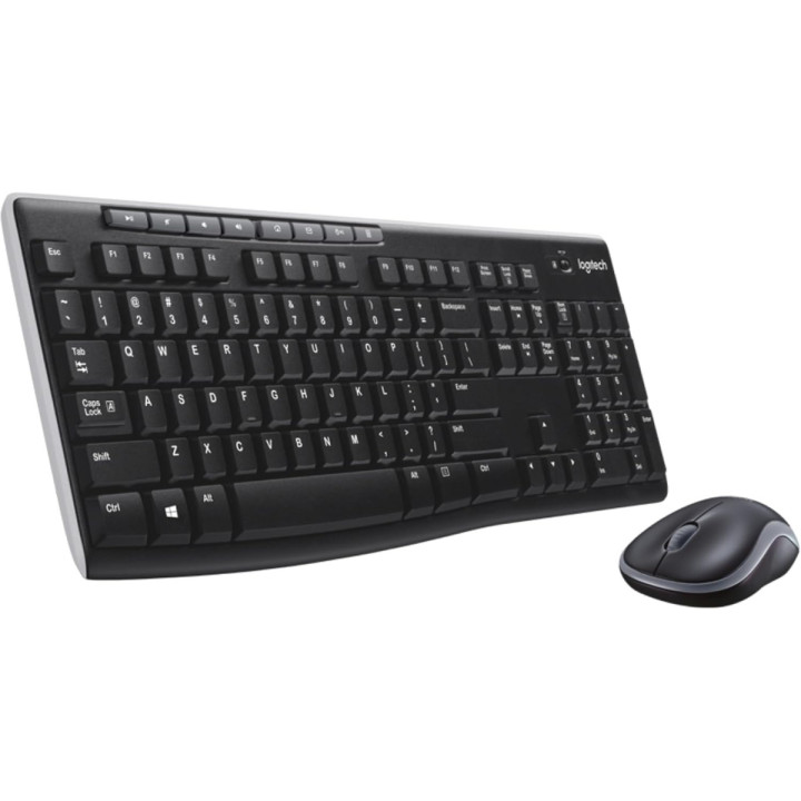 Logitech Wireless Combo MK270 - Clavier AZERTY FR, souris optique 2,4 