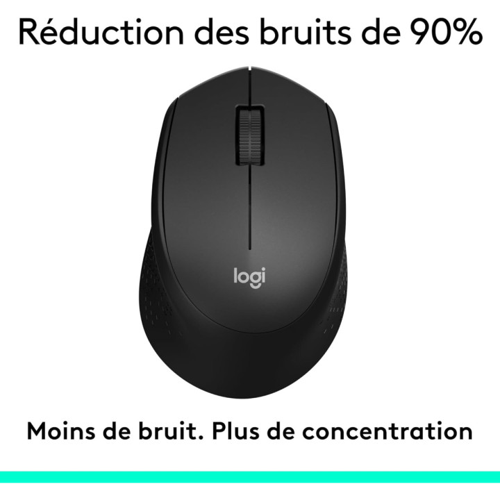 Logitech M330 Silent Plus - Souris sans fil silencieuse, optique 1000 