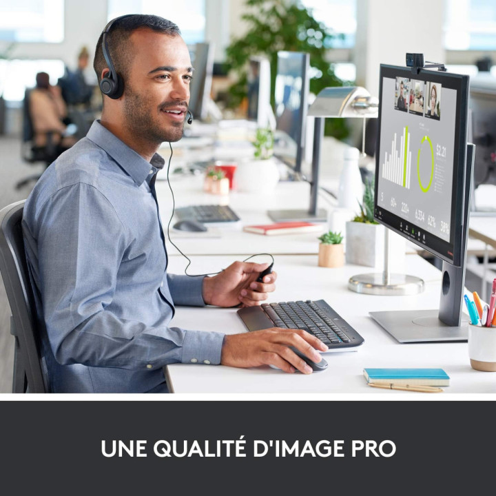 Logitech StreamCam Pro C920S - Webcam Full HD 1080p, stéréo, 30 ips