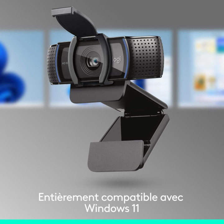 Logitech StreamCam Pro C920S - Webcam Full HD 1080p, stéréo, 30 ips