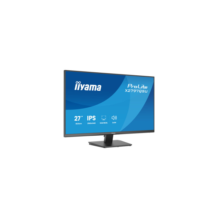 Iiyama ProLite X2797QSU - Écran IPS QHD 27" cadre fin, 350 cd/m², HD
