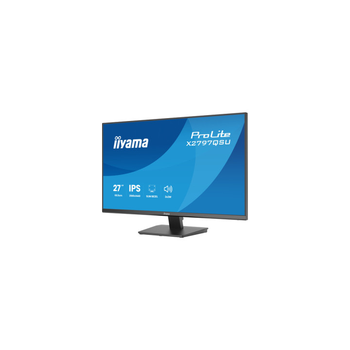 Iiyama ProLite X2797QSU - Écran IPS QHD 27" cadre fin, 350 cd/m², HD