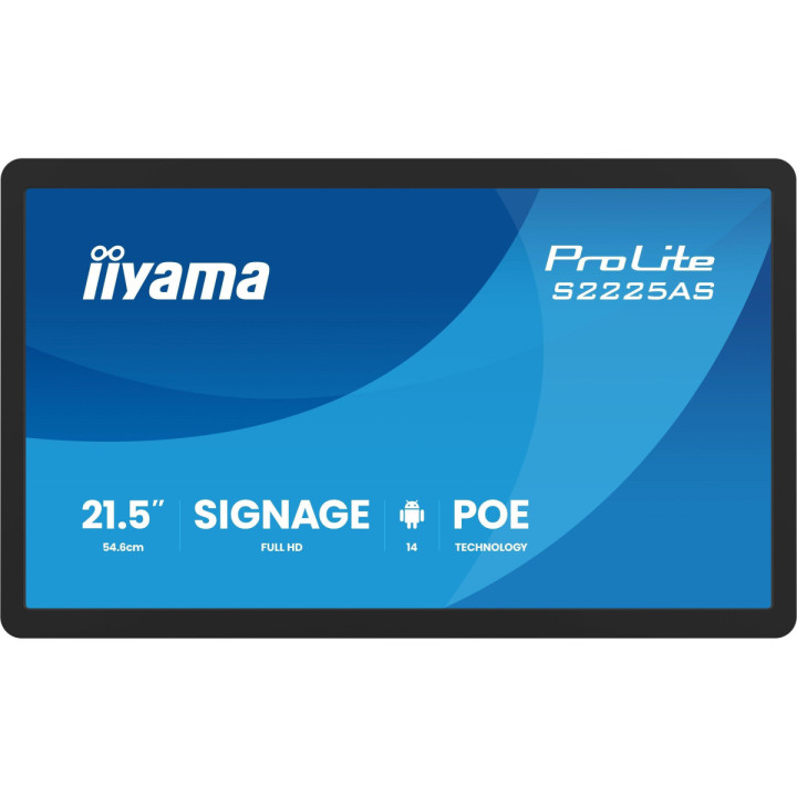 iiyama ProLite S2225AS-B1P - écran Android 21.5", 4 Go RAM, 32 Go, IP
