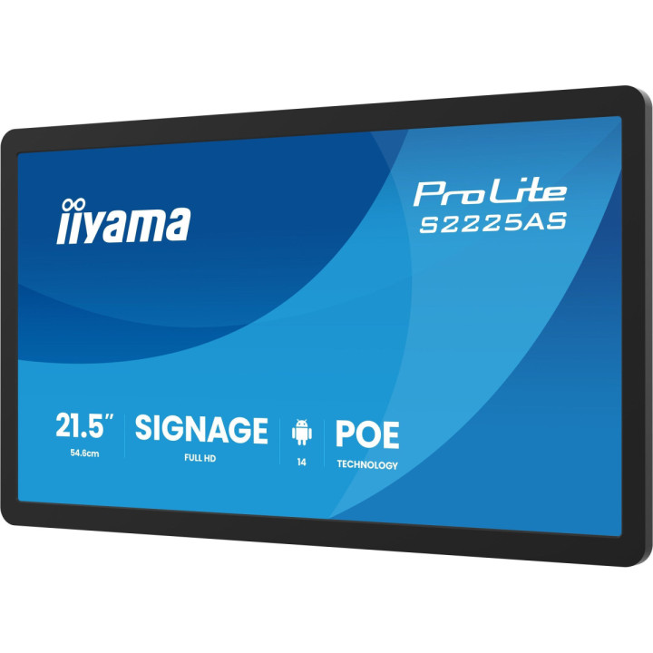 iiyama ProLite S2225AS-B1P - écran Android 21.5", 4 Go RAM, 32 Go, IP