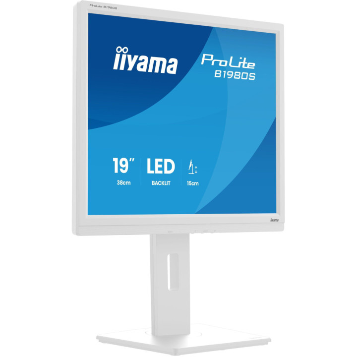 iiyama ProLite B1980S-W1 - Moniteur 19" LED TN, HDMI/DP, réglable en 