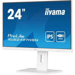 iiyama ProLite XUB2497HSN-W2 - Écran IPS 24" Full HD, USB-C 65W, blan