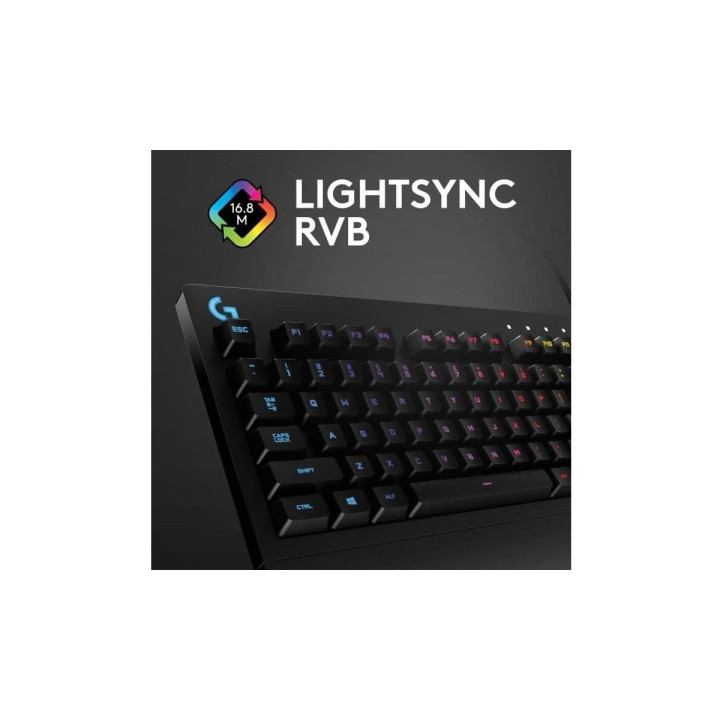 Logitech Prodigy G213 - Clavier gaming RGB QWERTY FR, USB, touches tac
