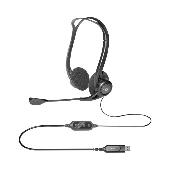 Logitech H960 USB - Casque stéréo filaire avec micro anti-bruit