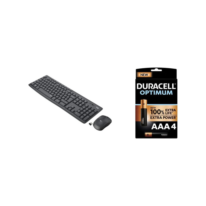 Logitech MK295 Silent Wireless - Clavier et souris sans fil silencieux