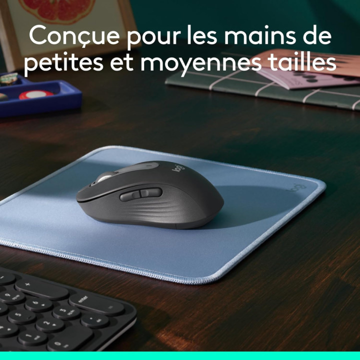 Logitech Signature M650 - Souris sans fil moyenne, 5 boutons, Bluetoot