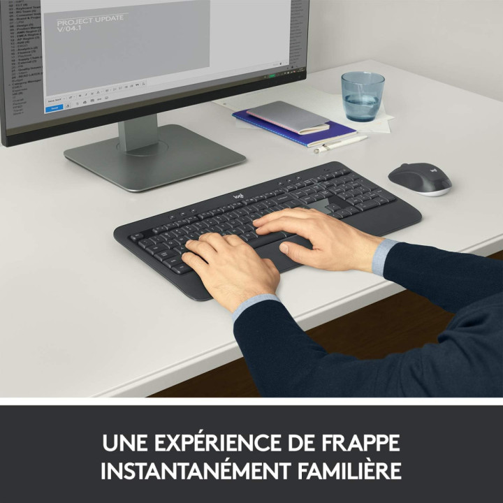 Logitech MK540 Advanced - Clavier AZERTY et souris sans fil RF USB