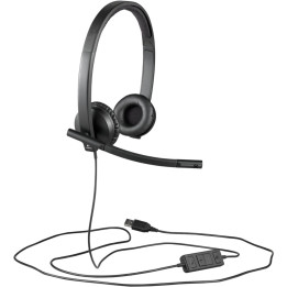 Logitech H570e Casque USB stéréo - supra-aural, micro intégré, 31,