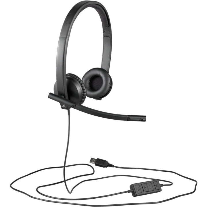 Logitech H570e Casque USB stéréo - supra-aural, micro intégré, 31,