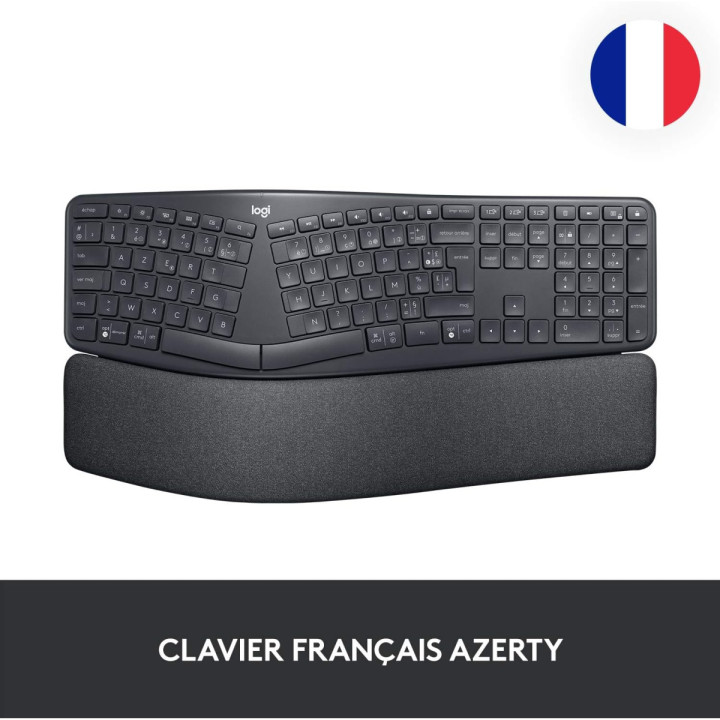 Logitech ERGO K860 - Clavier sans fil ergonomique AZERTY