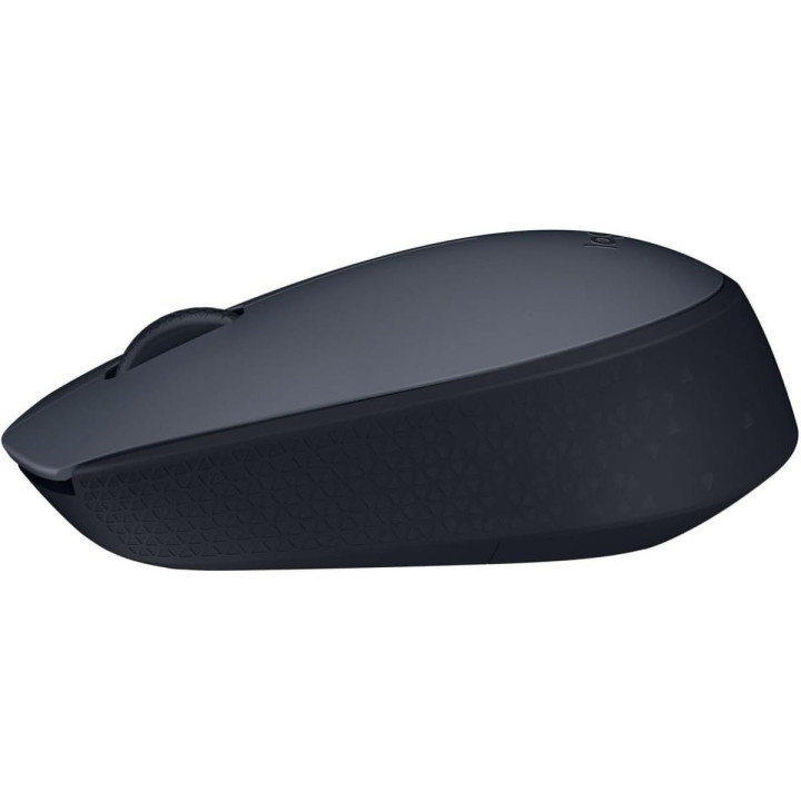 Logitech M170 - Souris sans fil 2.4 GHz, gris, roulette avec frein