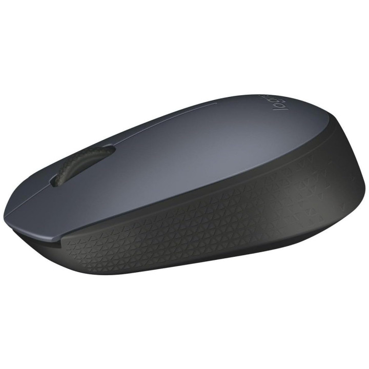 Logitech M170 - Souris sans fil 2.4 GHz, gris, roulette avec frein