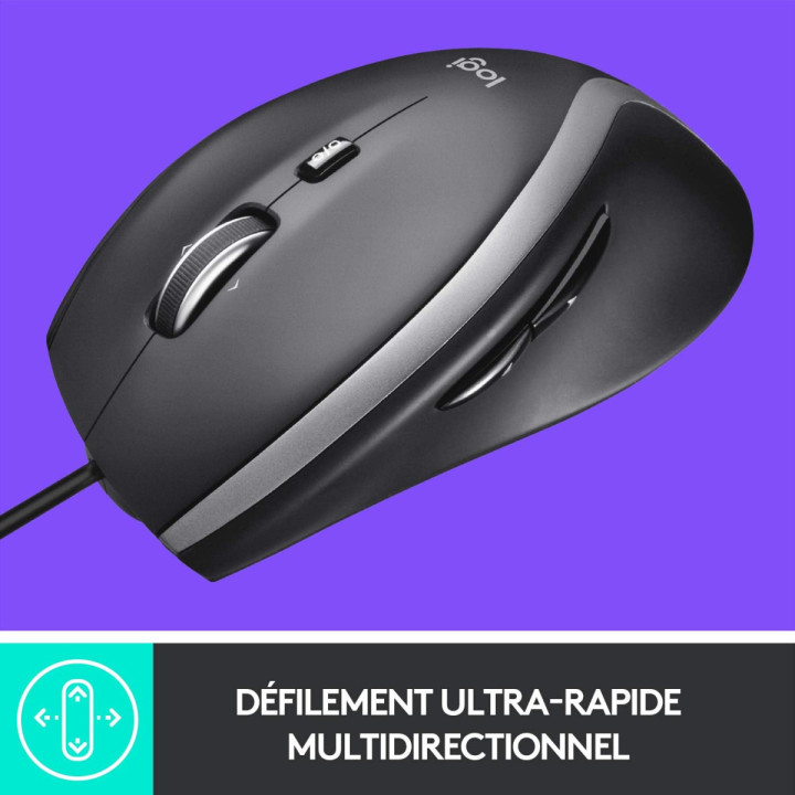 Logitech M500S - Souris filaire professionnelle, noir