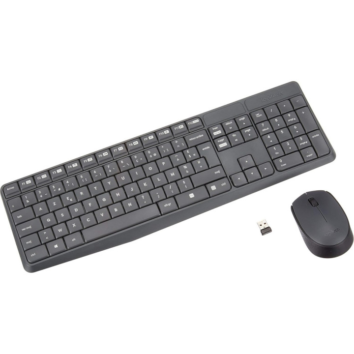 Logitech MK235 Combo clavier/souris sans fil - AZERTY, optique 2,4 GHz