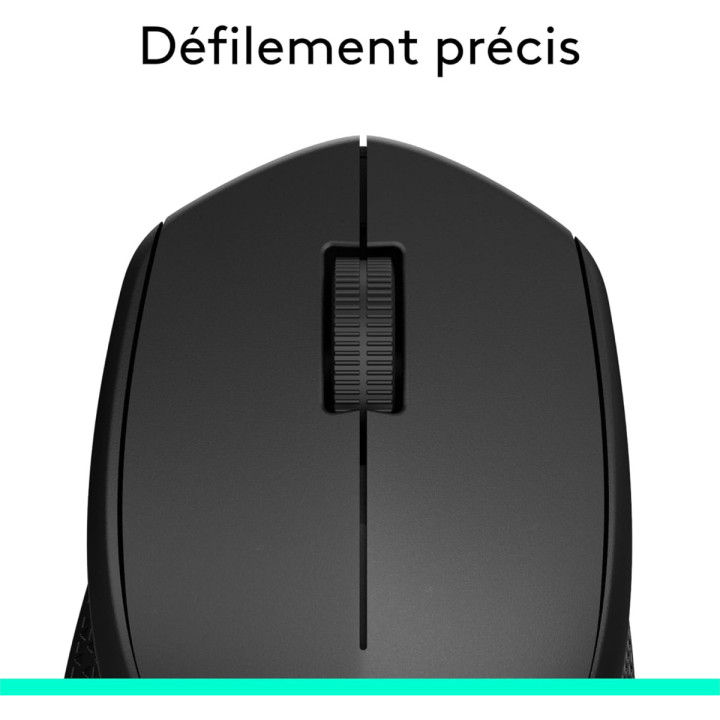 Logitech M280 Souris sans fil - optique 2.4GHz, noire