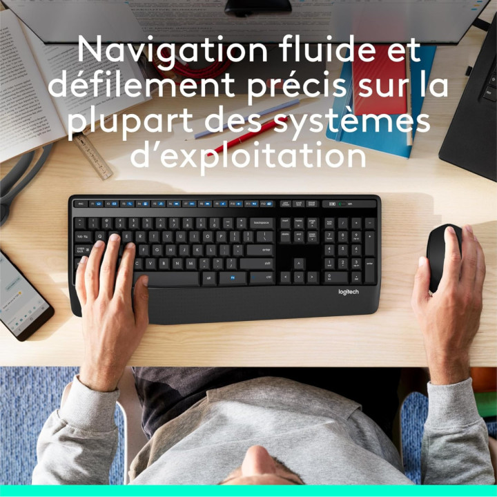 Logitech M280 Souris sans fil - optique 2.4GHz, noire