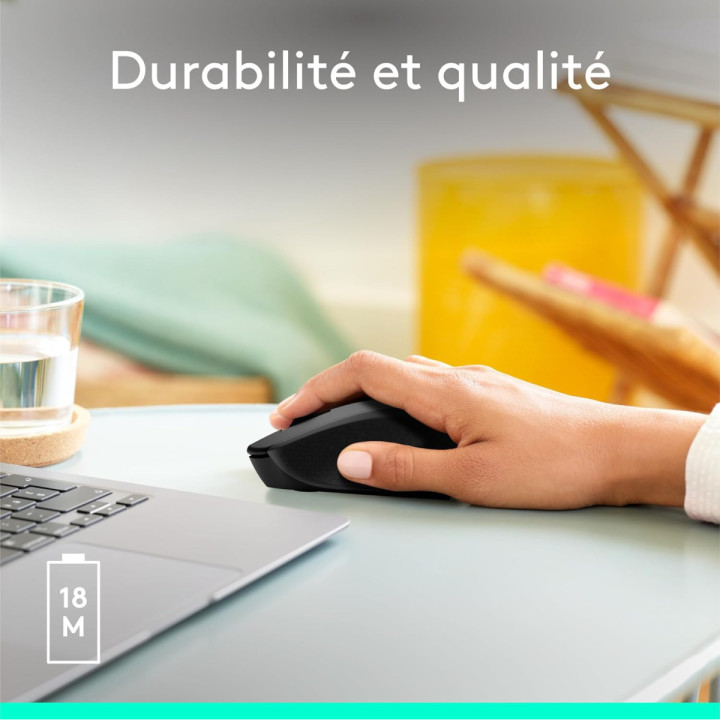 Logitech M280 Souris sans fil - optique 2.4GHz, noire