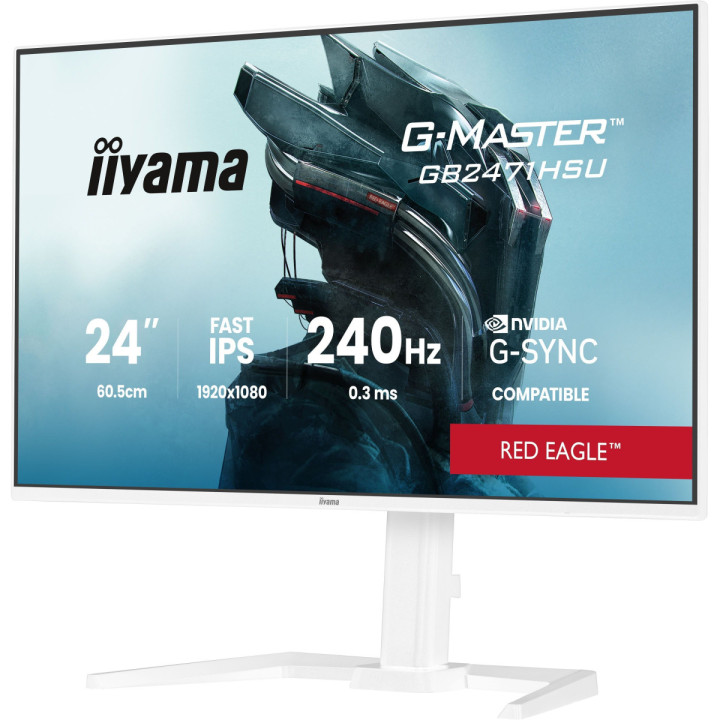 iiyama G-Master Red Eagle GB2471HSU-W1 - 24" FHD 240Hz Fast IPS G-Sync