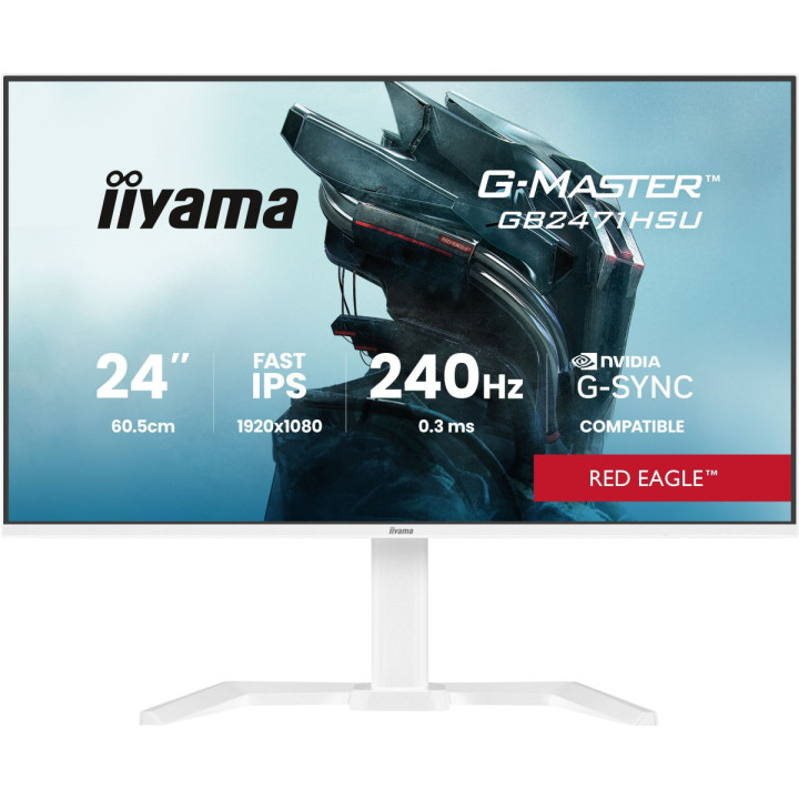 iiyama G-Master Red Eagle GB2471HSU-W1 - 24" FHD 240Hz Fast IPS G-Sync