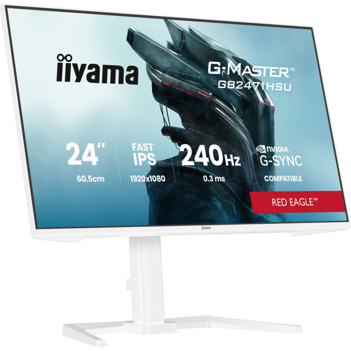 iiyama G-Master Red Eagle GB2471HSU-W1 - 24" FHD 240Hz Fast IPS G-Sync