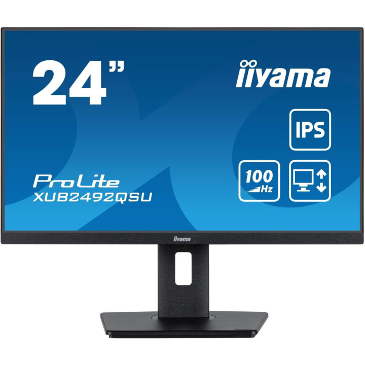 iiyama ProLite XUB2492QSU-B1 - écran 24" IPS QHD, HDMI/DP, 3xUSB, piv