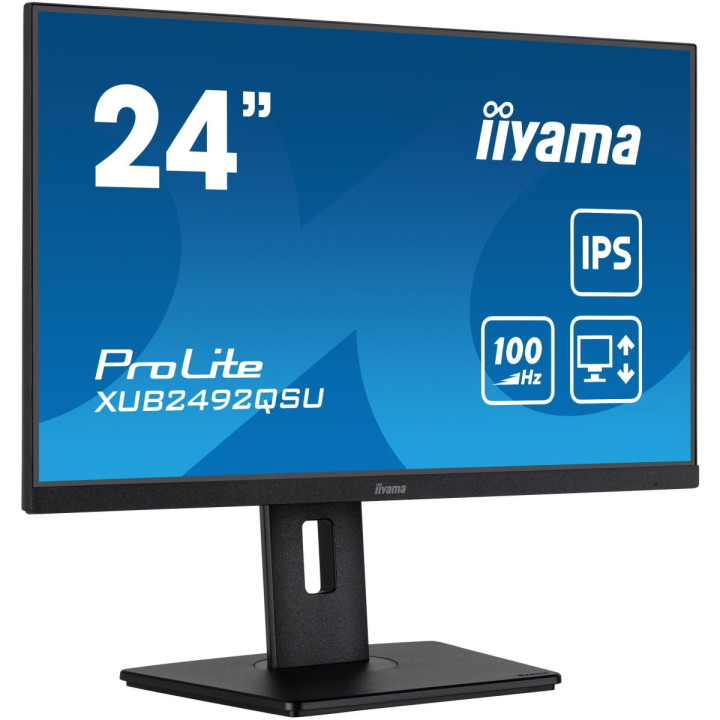 iiyama ProLite XUB2492QSU-B1 - écran 24" IPS QHD, HDMI/DP, 3xUSB, piv