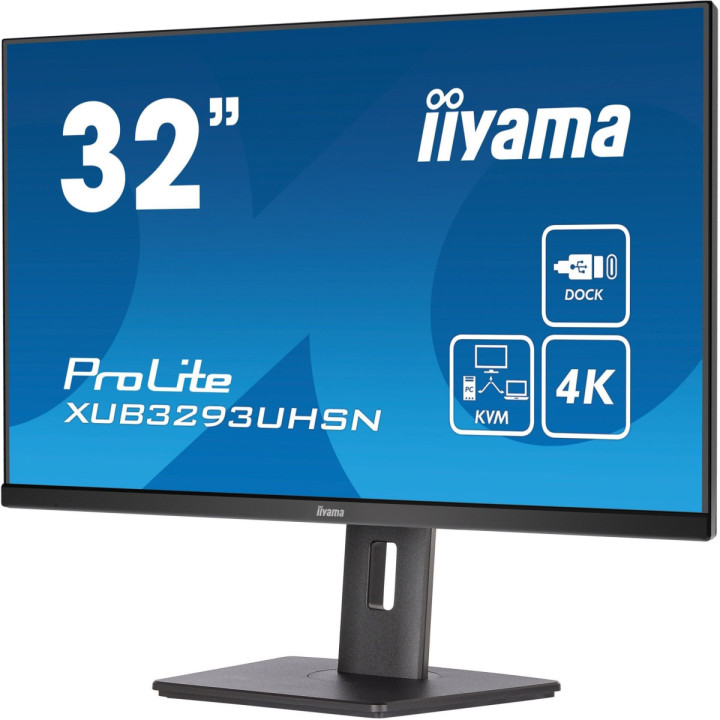 Iiyama ProLite XUB3293UHSN-B5 - Écran 32" 4K IPS, USB-C Dock 65W, KVM