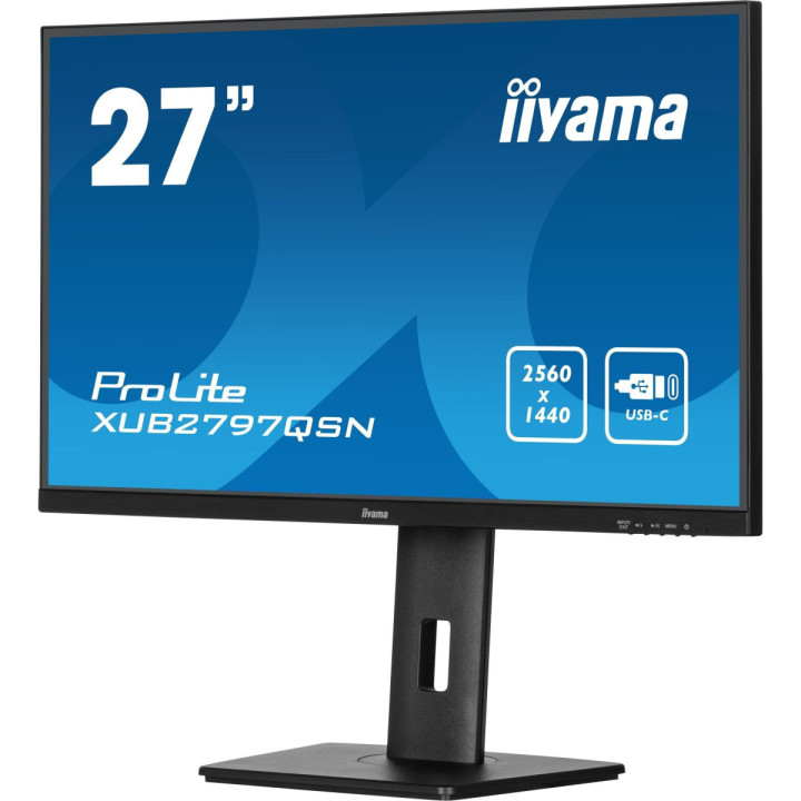 Iiyama ProLite XUB2797QSN-B2 - Écran 27" IPS QHD 100Hz, USB-C 65W, do