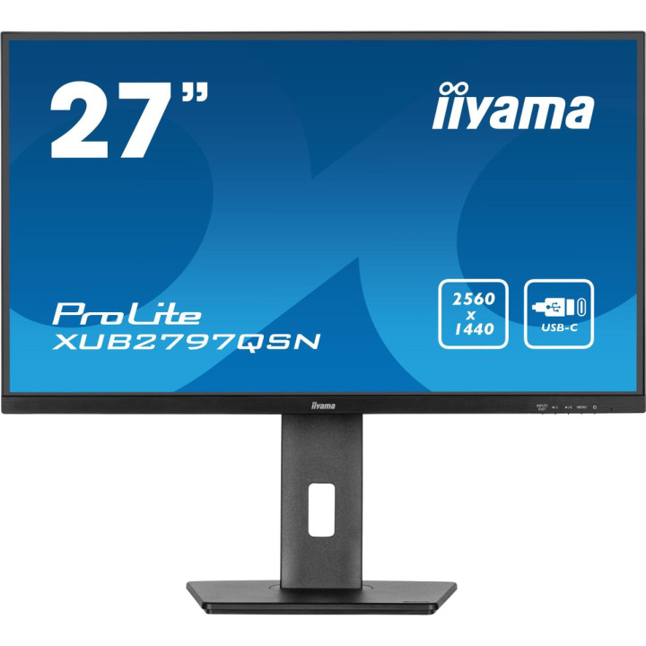 Iiyama ProLite XUB2797QSN-B2 - Écran 27" IPS QHD 100Hz, USB-C 65W, do