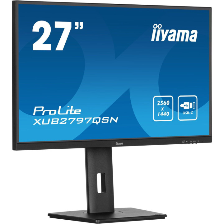 Iiyama ProLite XUB2797QSN-B2 - Écran 27" IPS QHD 100Hz, USB-C 65W, do