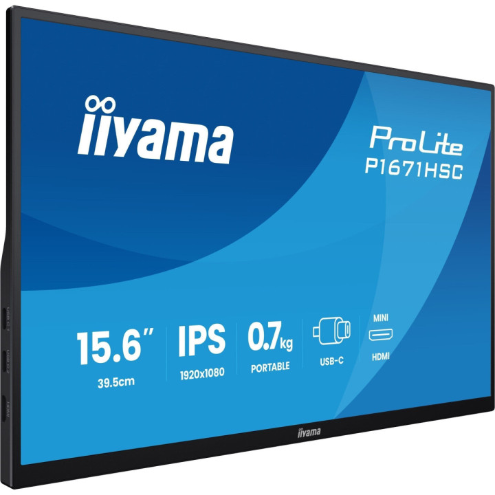 iiyama ProLite P1671HSC-B1 - écran 15.6" IPS Full HD USB-C/HDMI