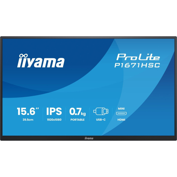 iiyama ProLite P1671HSC-B1 - écran 15.6" IPS Full HD USB-C/HDMI