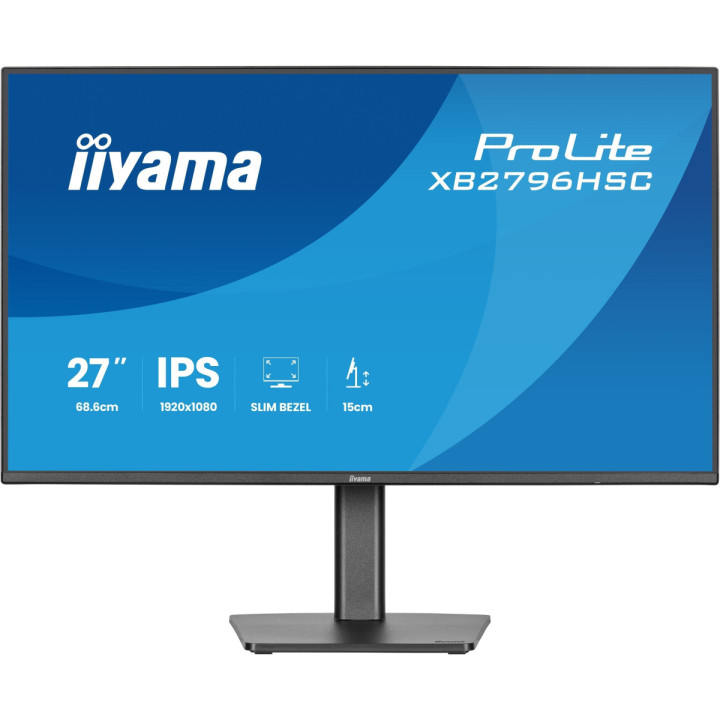 iiyama ProLite XB2796HSC-B1 - Écran 27" IPS FHD 144Hz, USB-C 65W, erg