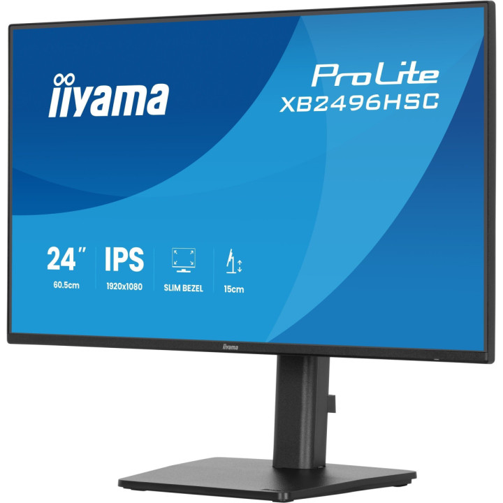 Iiyama ProLite XB2496HSC-B1 - écran IPS 24" FHD 144Hz, USB-C 65W, erg