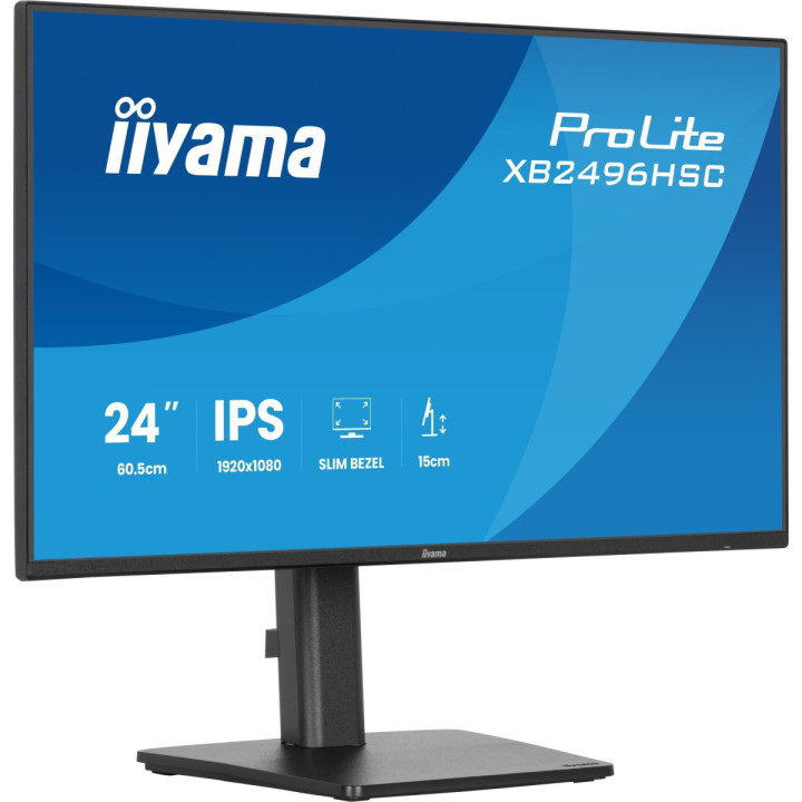 Iiyama ProLite XB2496HSC-B1 - écran IPS 24" FHD 144Hz, USB-C 65W, erg